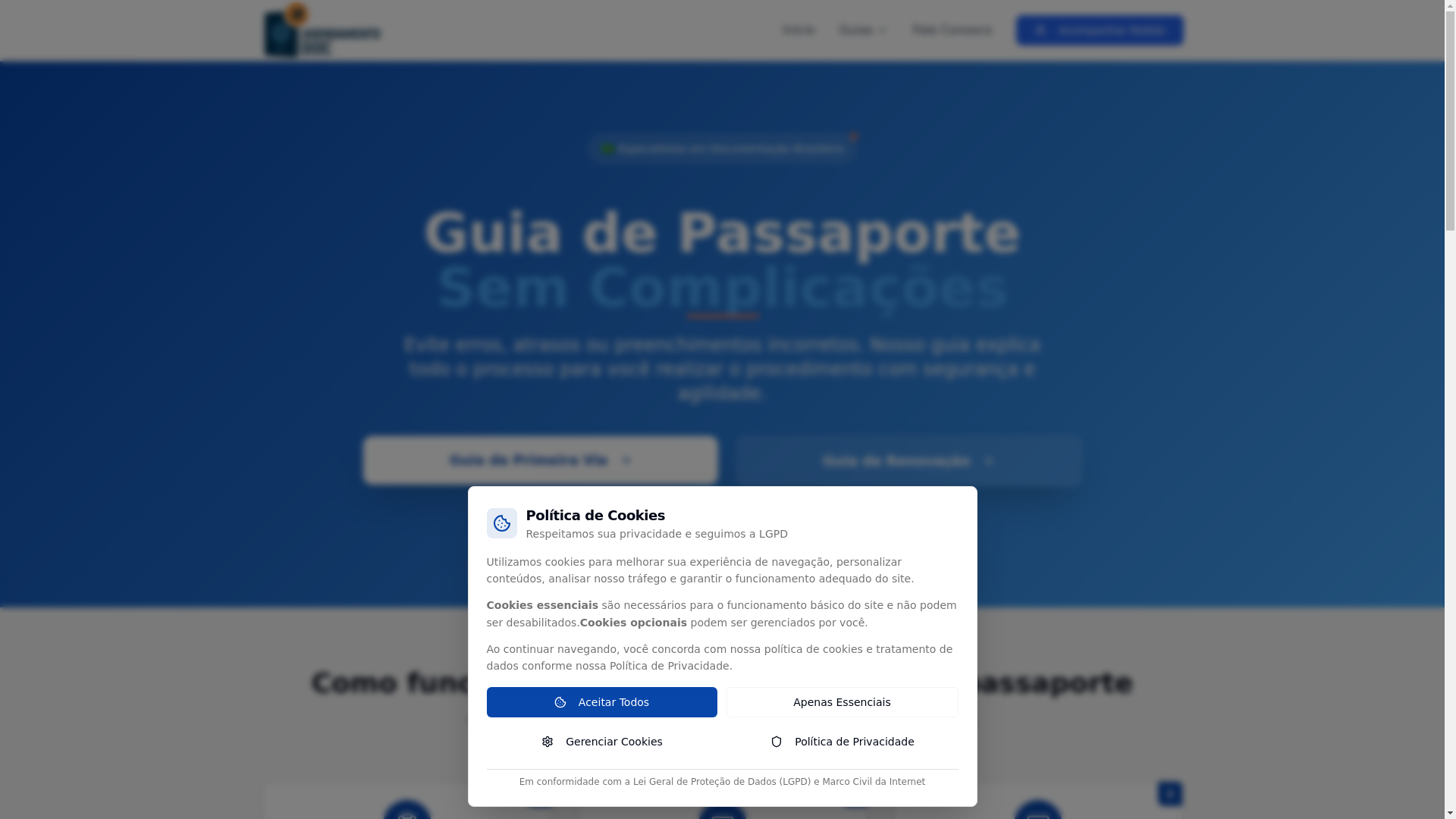 website screenshot of https://agendamentodoc.online/