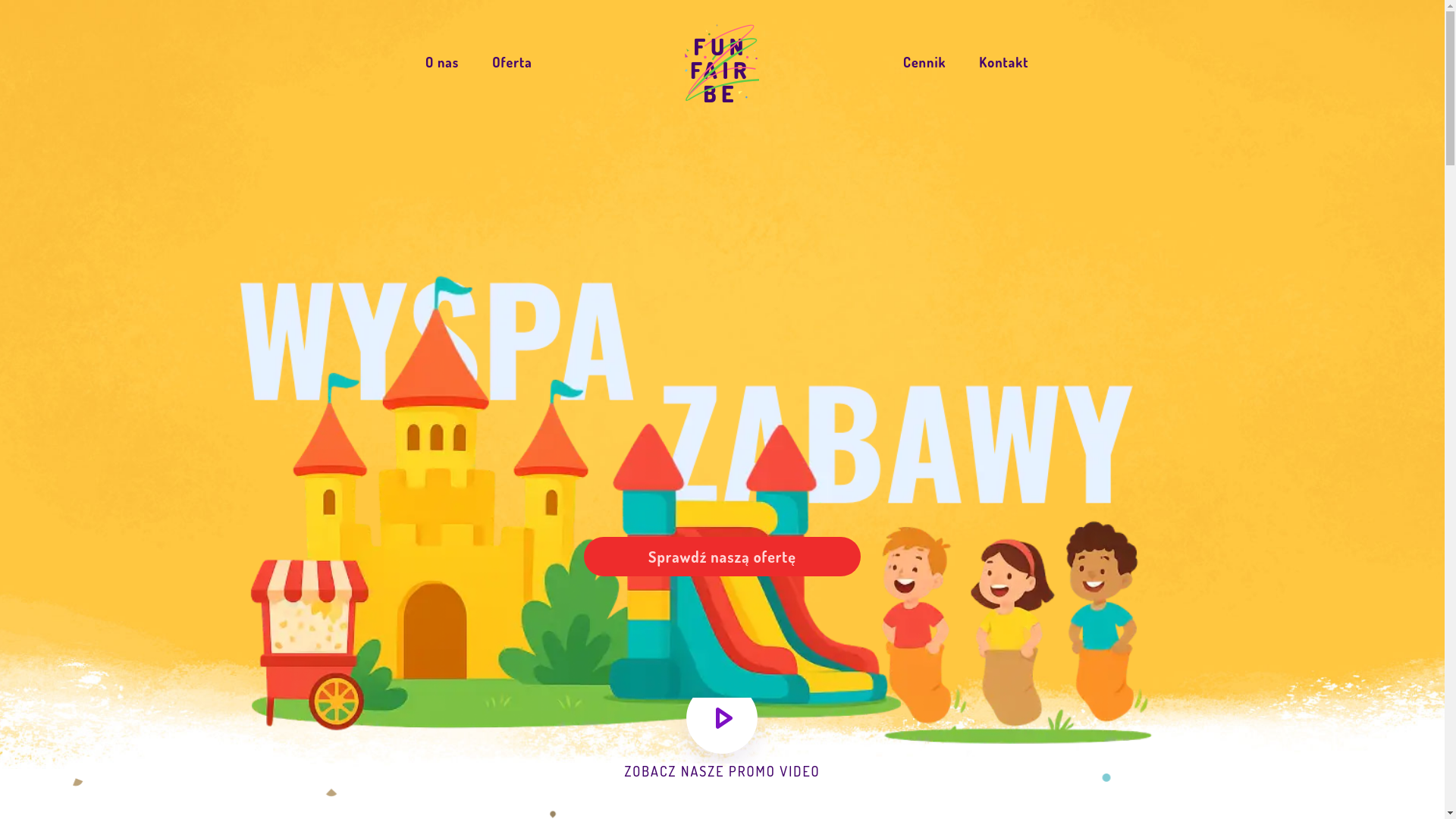 website screenshot of https://wyspazabawy.pl/
