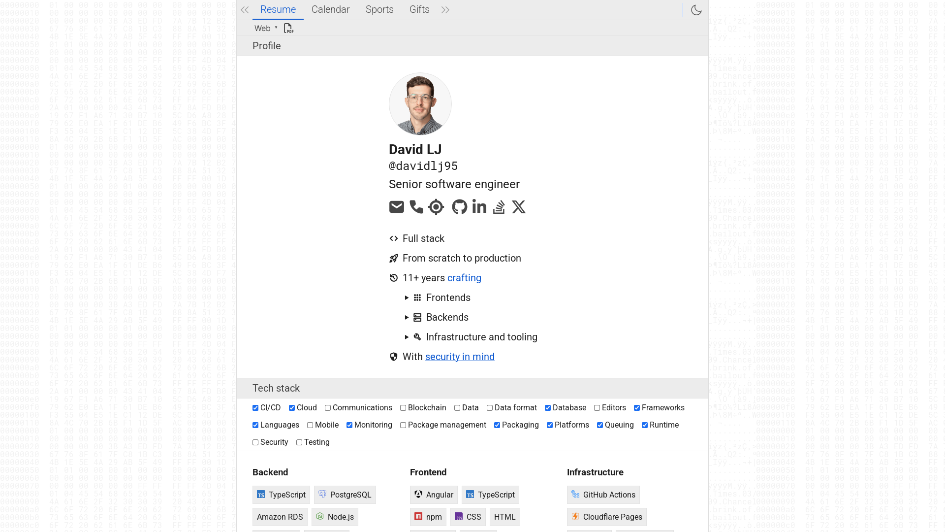 website screenshot of https://davidlj95.pages.dev/
