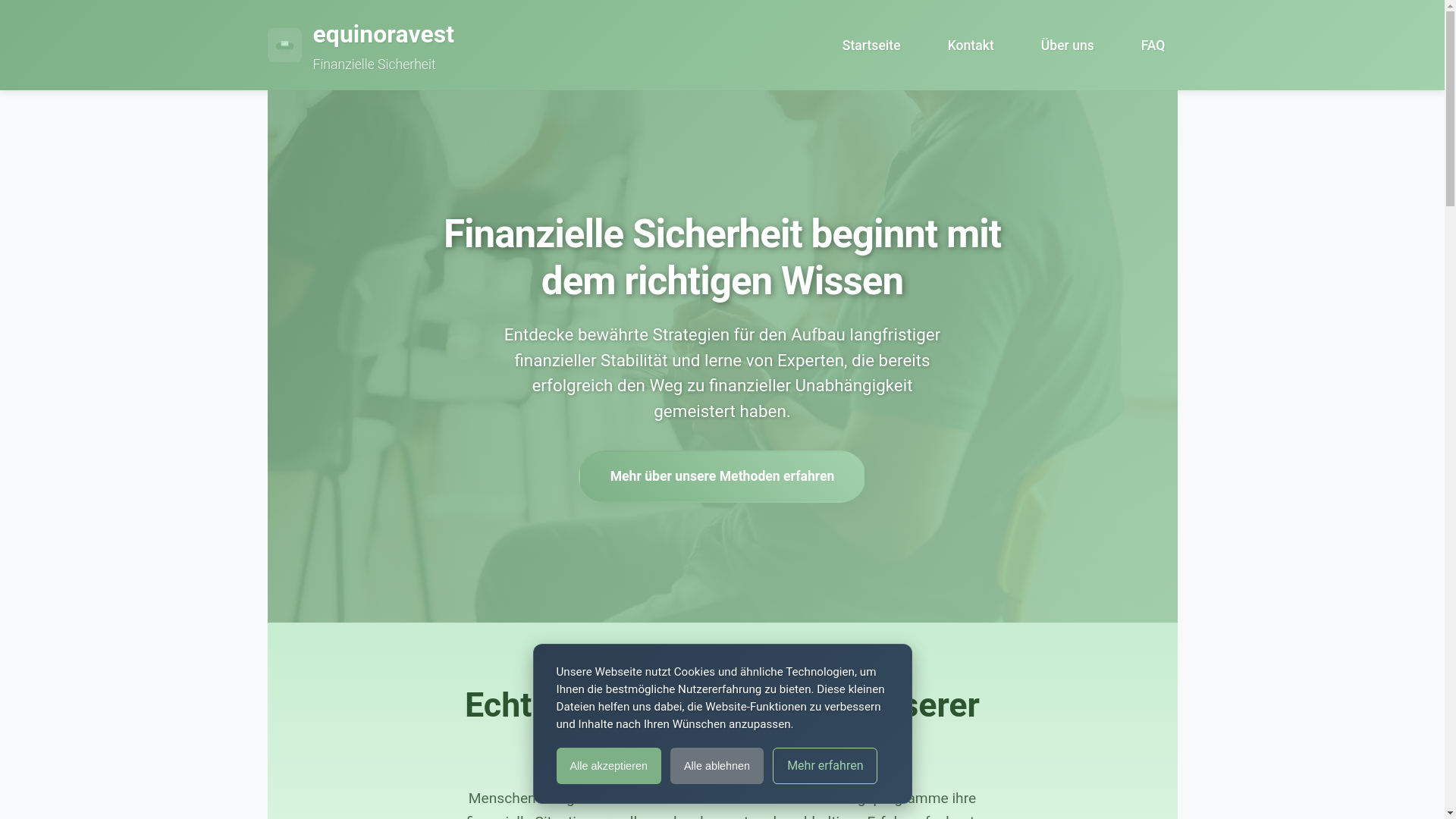 website screenshot of https://equinoravest.com/