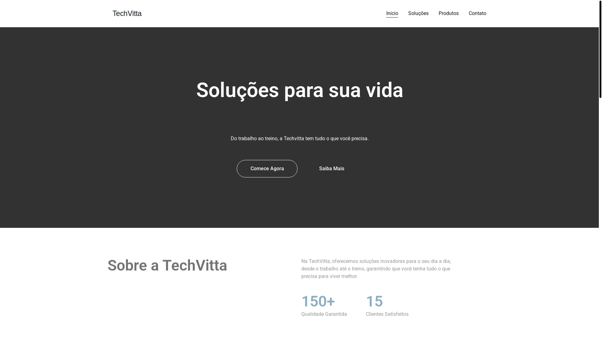 website screenshot of https://techvitta.com.br/