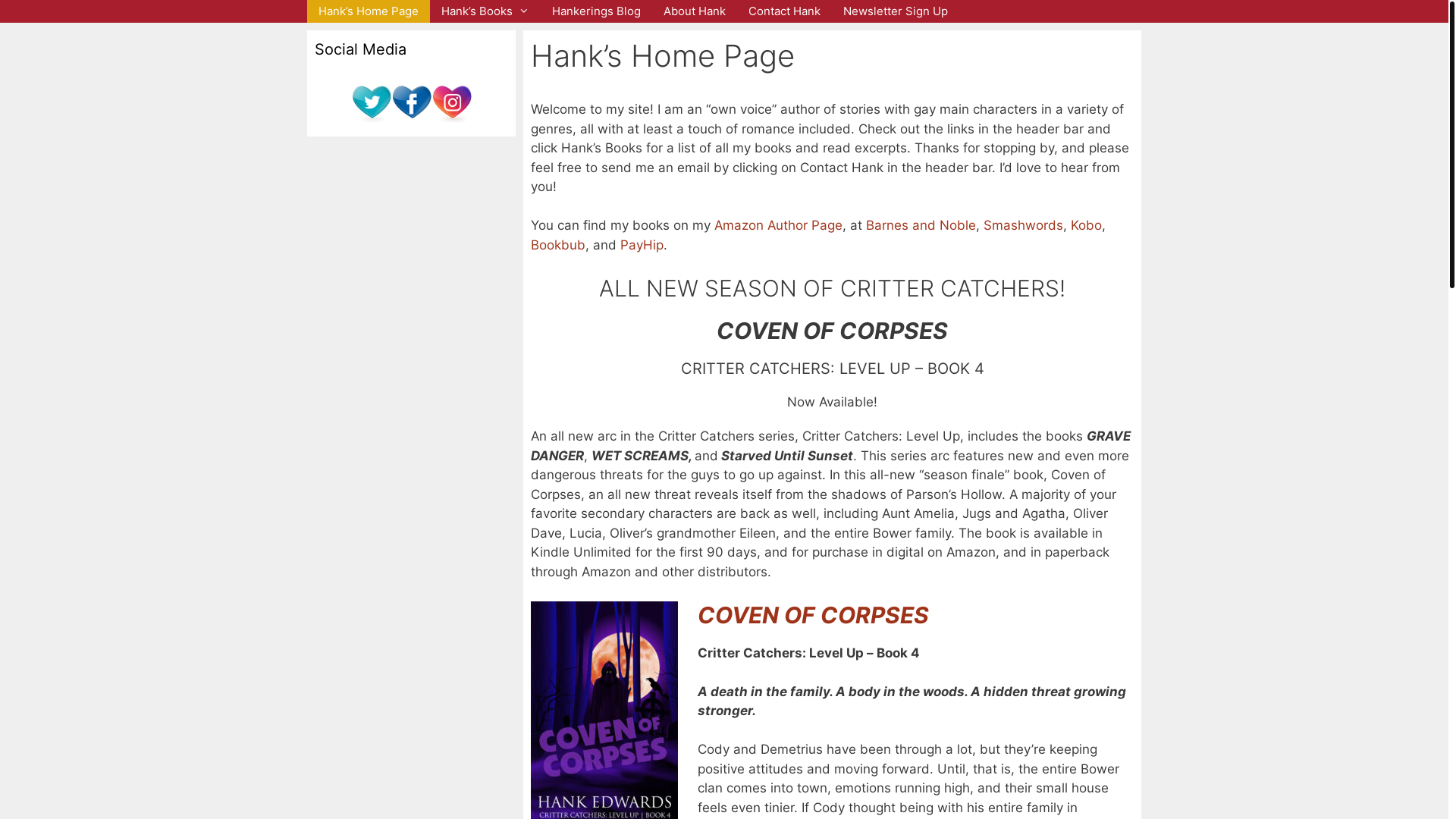 website screenshot of https://hankedwardswrites.com/