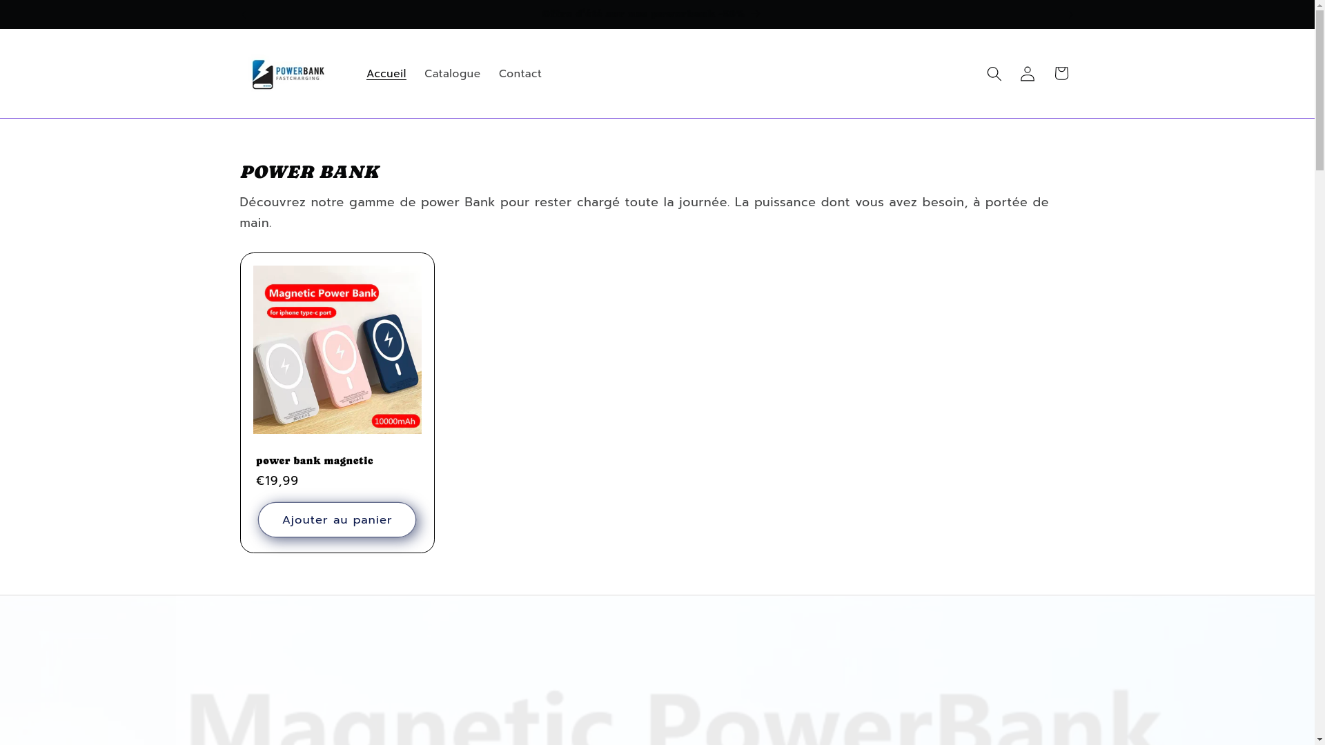 website screenshot of https://powerbankmagnetic.fr/