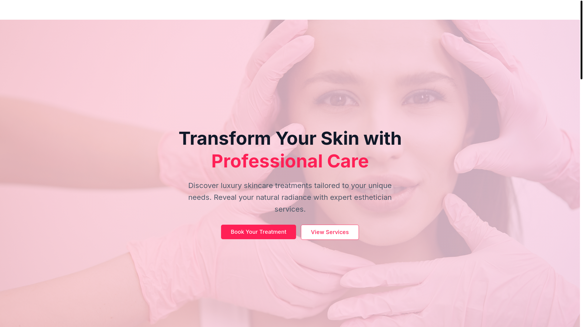 website screenshot of https://vickyesthetique.com/