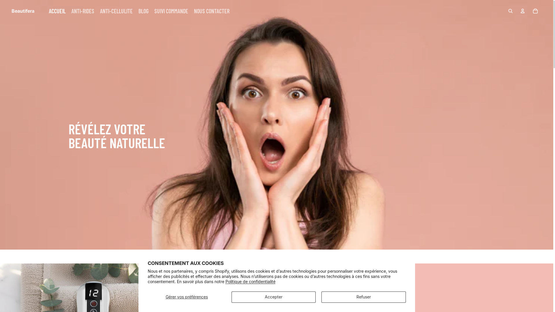 website screenshot of https://beautifera.ch/