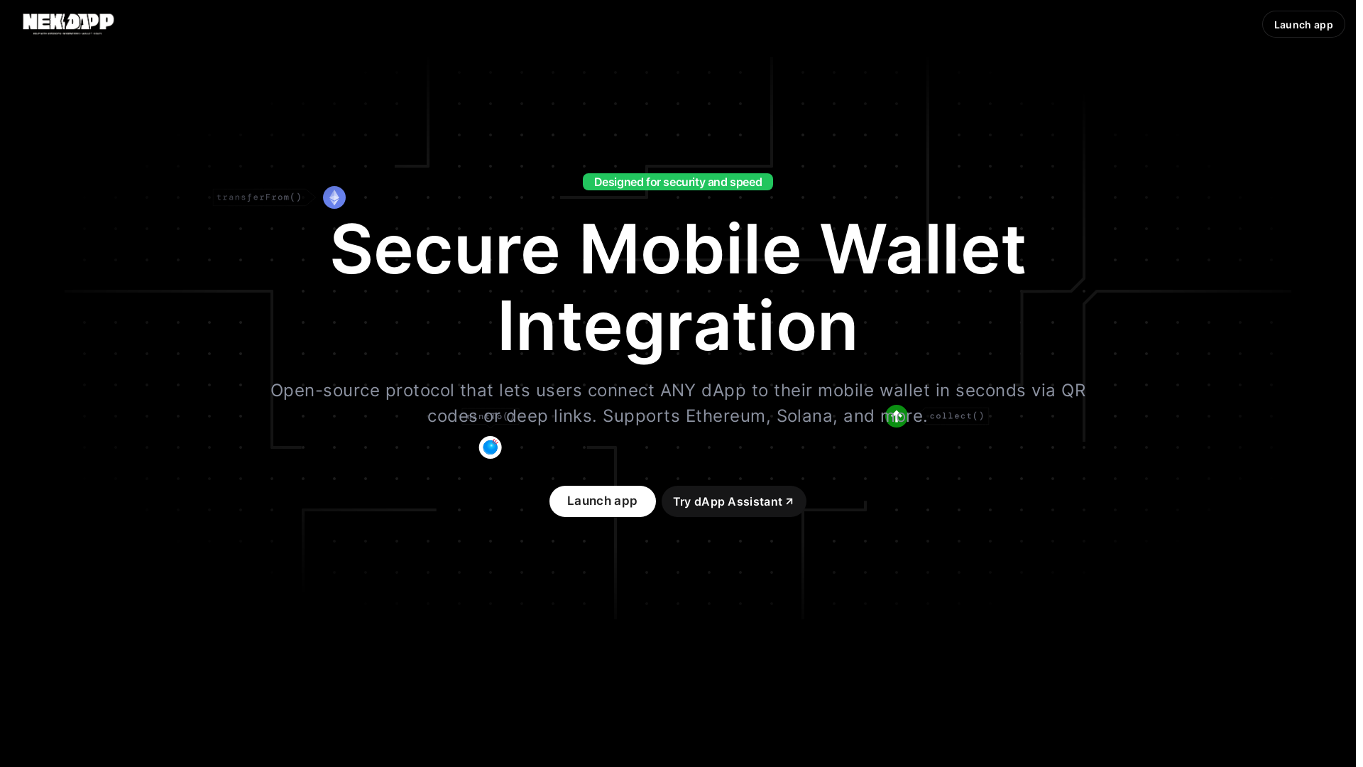 website screenshot of https://dappassistant.pages.dev/