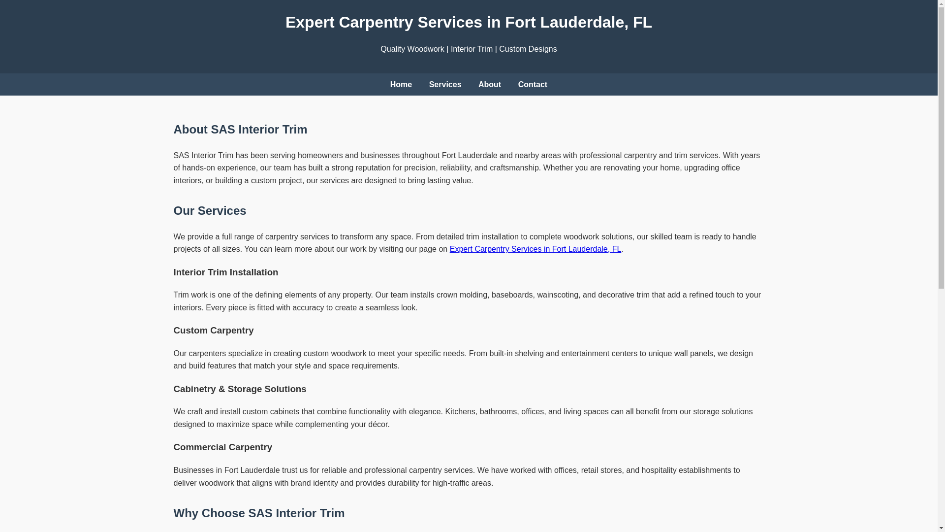 website screenshot of https://expert-carpentry-service-fort-lauderdale-fl.pages.dev/