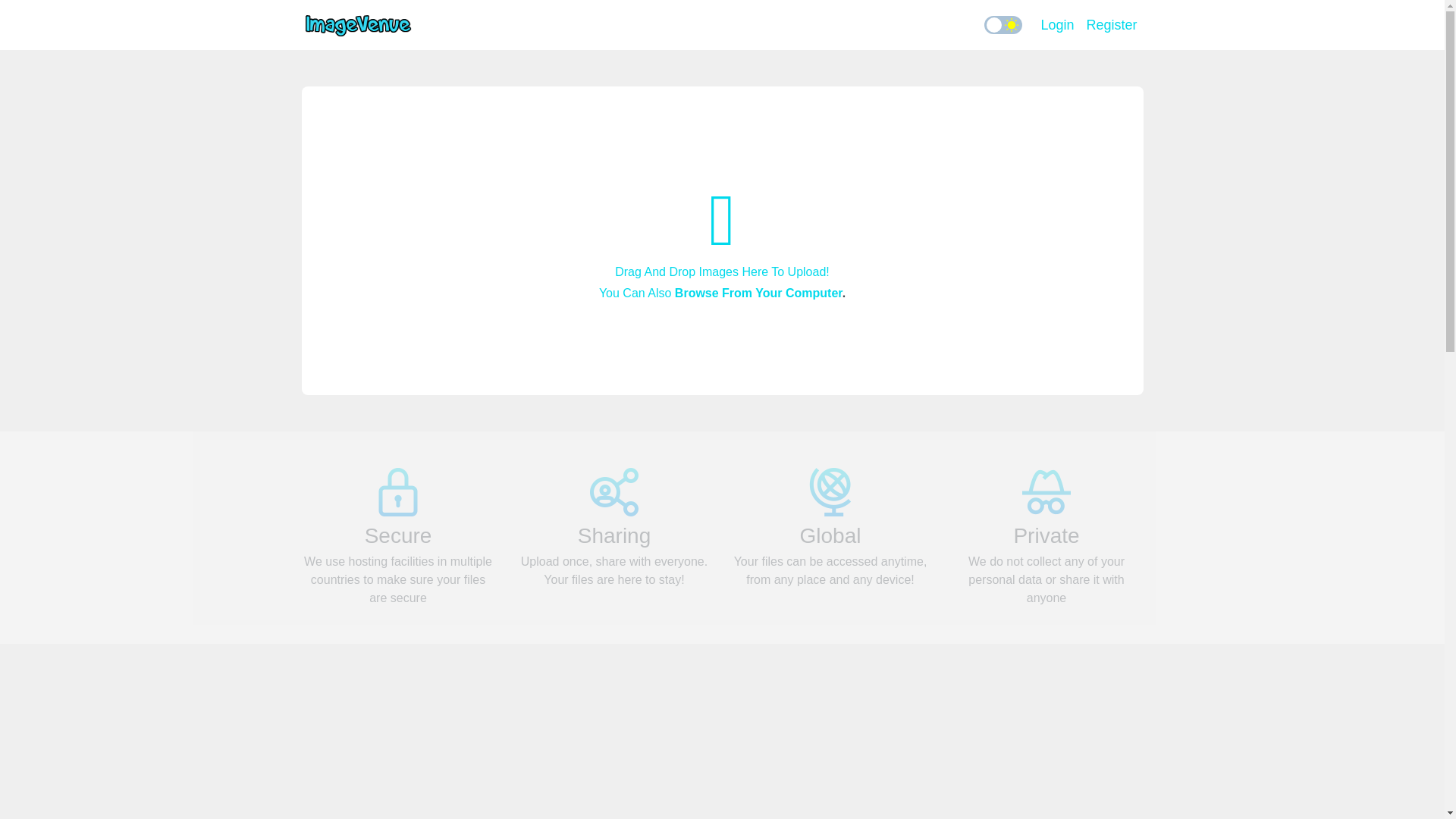 website screenshot of https://imagevenue.com/