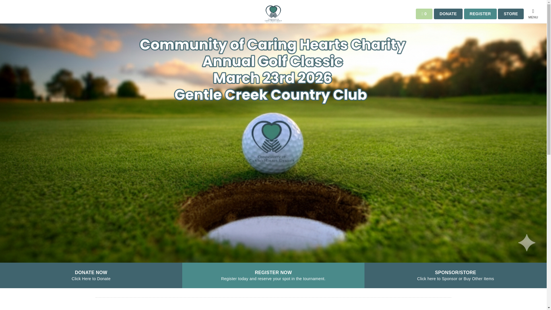 website screenshot of https://caringheartscharitygolf.org/