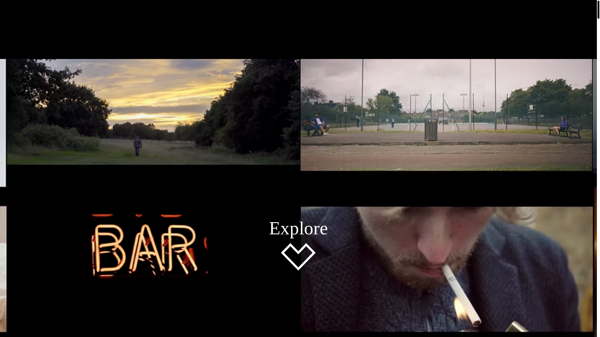 website screenshot of https://alanjohnsoncine.com/