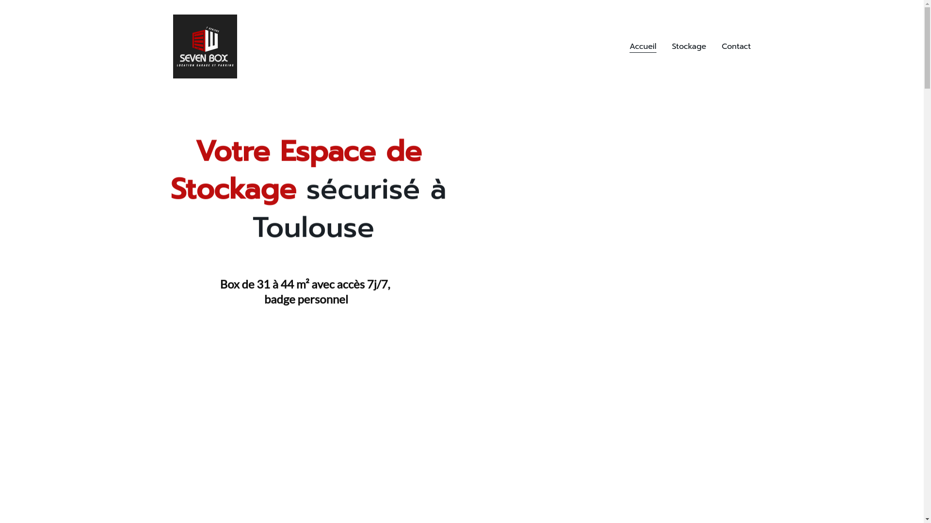 website screenshot of https://sevenbox31.fr/