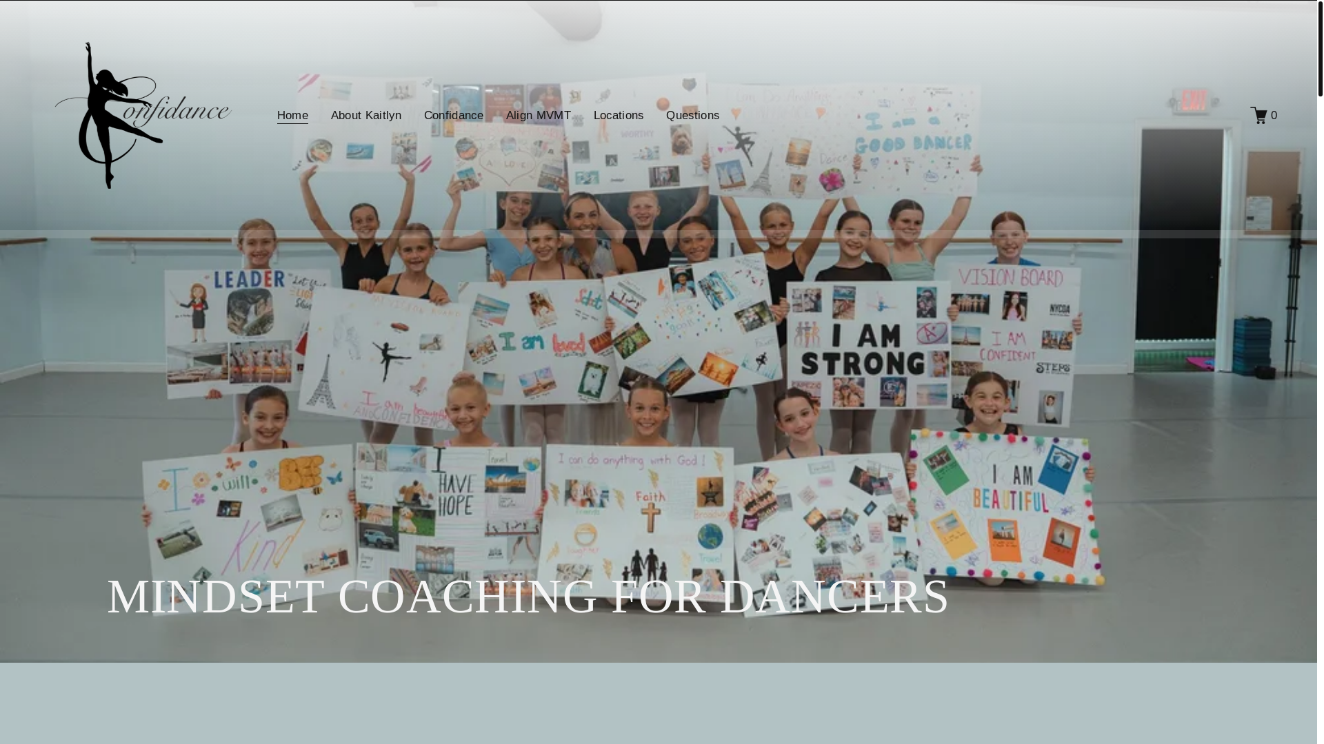 website screenshot of https://confidancecoaching.org/
