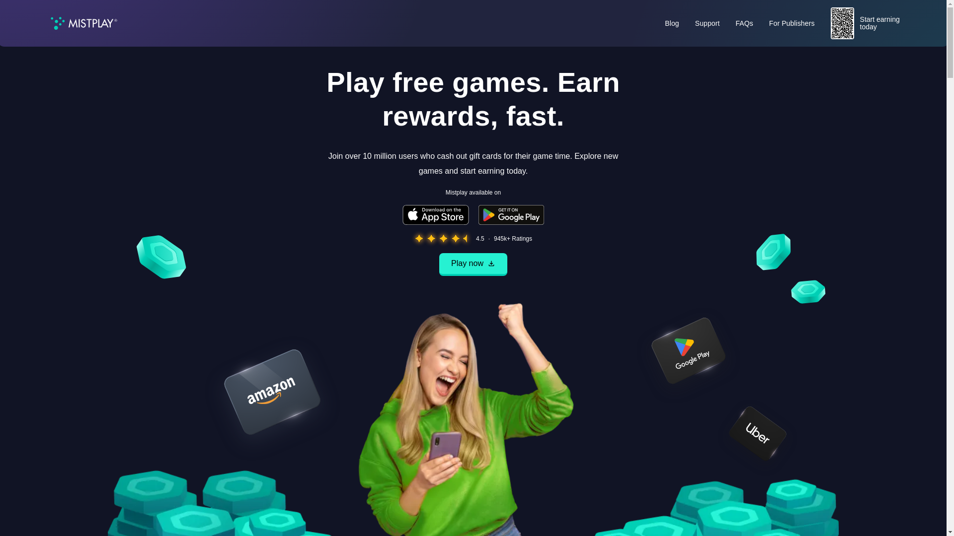 website screenshot of https://www.mistplay.com/