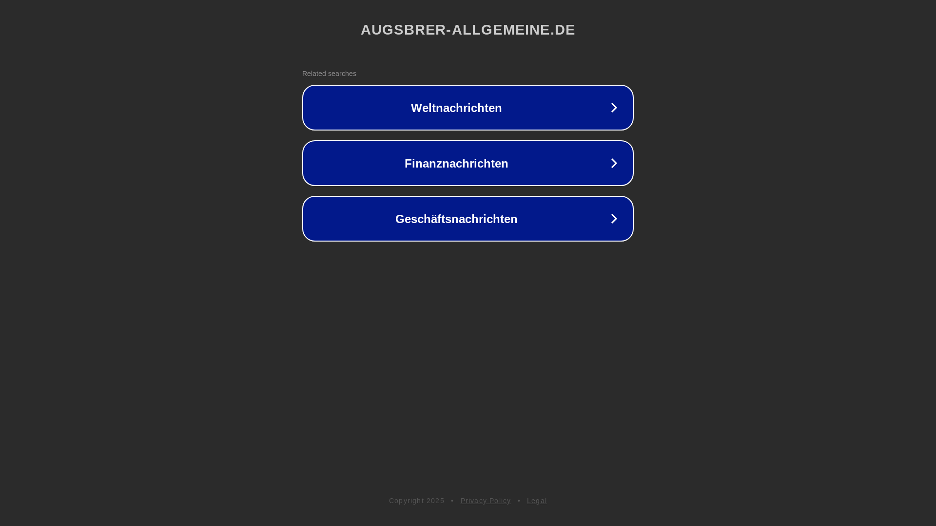 website screenshot of https://augsbrer-allgemeine.de/