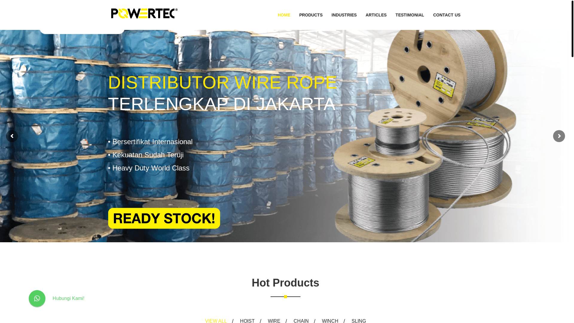 website screenshot of https://powerlift.co.id/