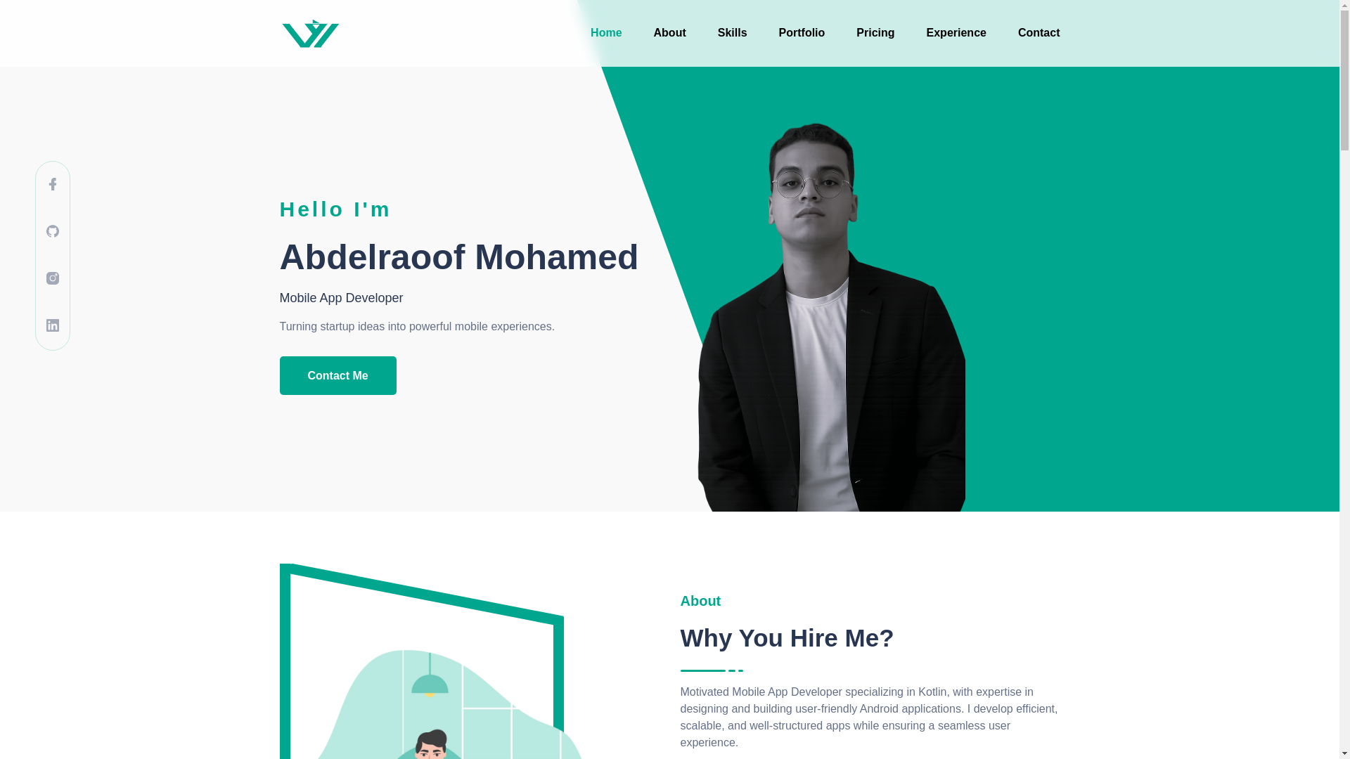 website screenshot of https://abdelraoof-mohamed.netlify.app/