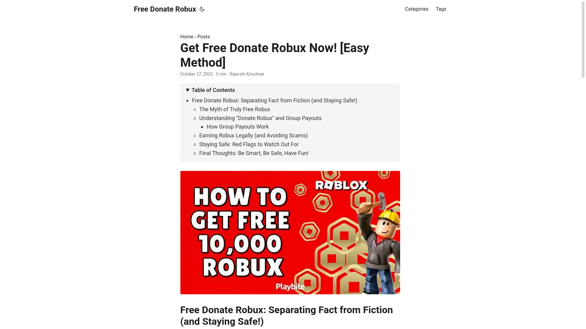 website screenshot of https://free-donate-robux.pages.dev/