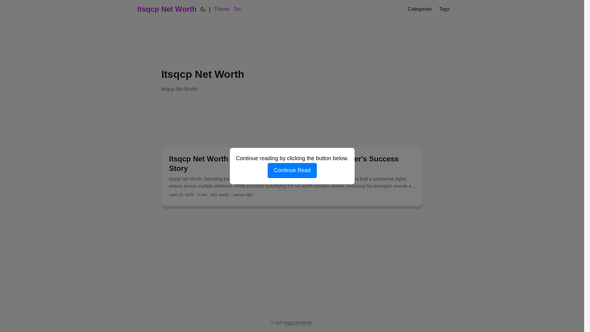 website screenshot of https://itsqcp-net-worth.pages.dev/