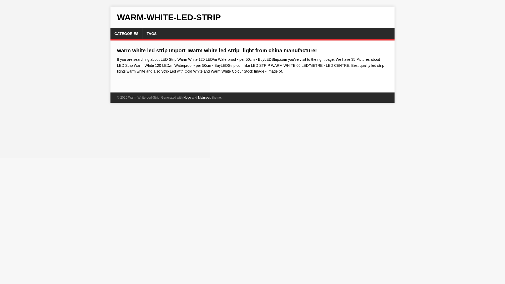 website screenshot of https://warm-white-led-strip.pages.dev/