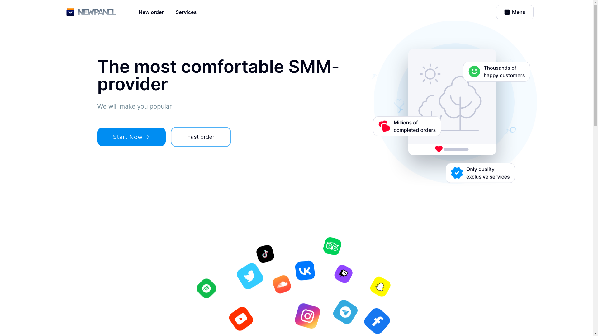 website screenshot of https://socialpanel.pk/