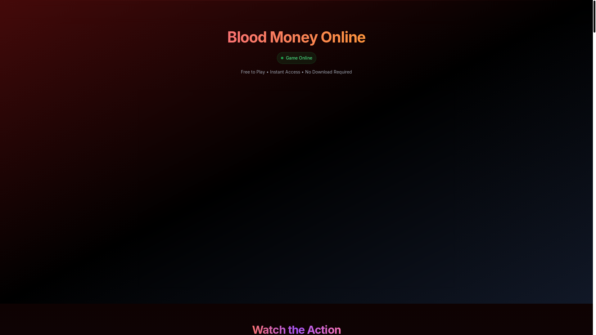 website screenshot of https://bloodmoney-online.pages.dev/
