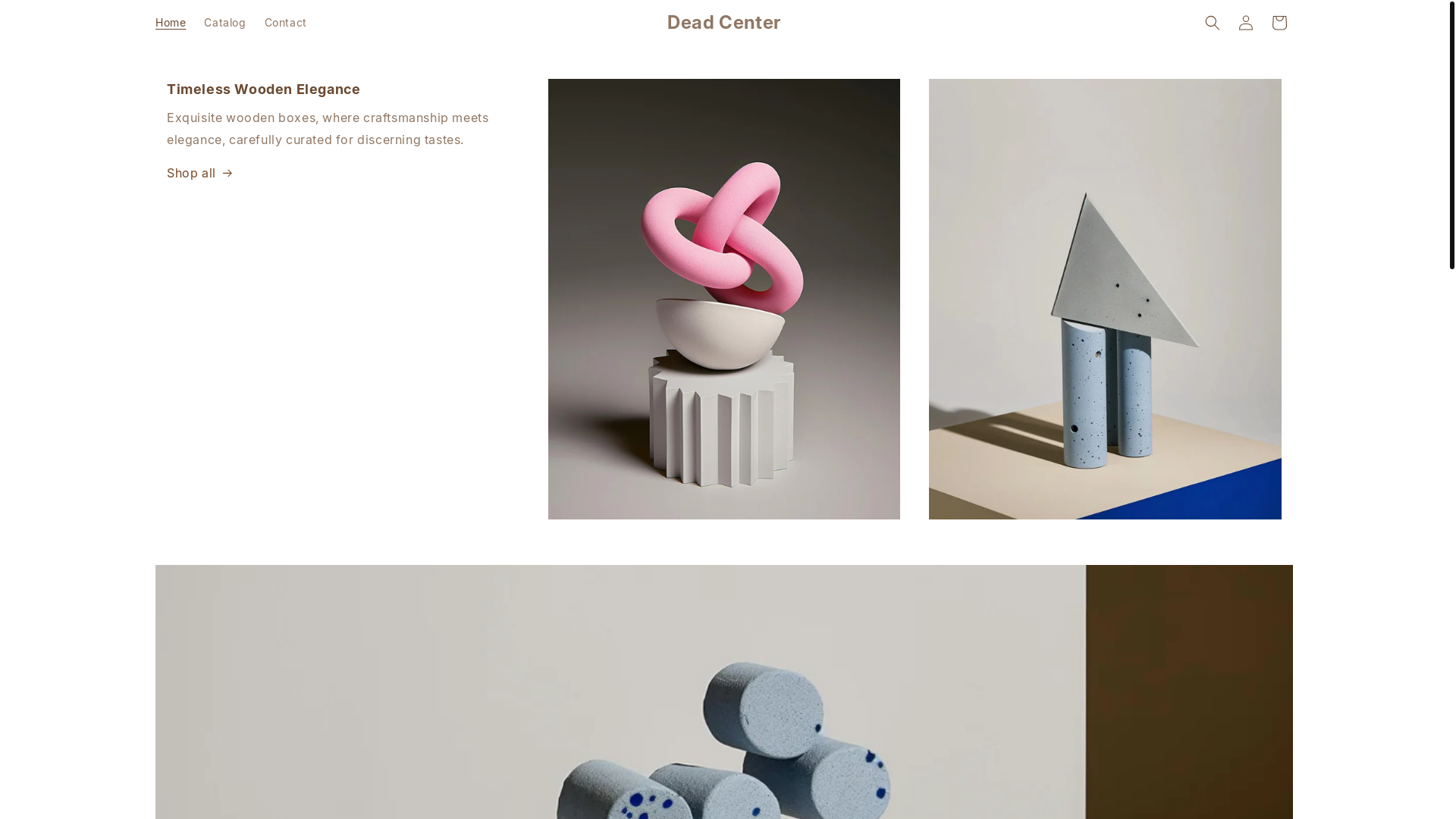 website screenshot of https://deadcenterc.com/