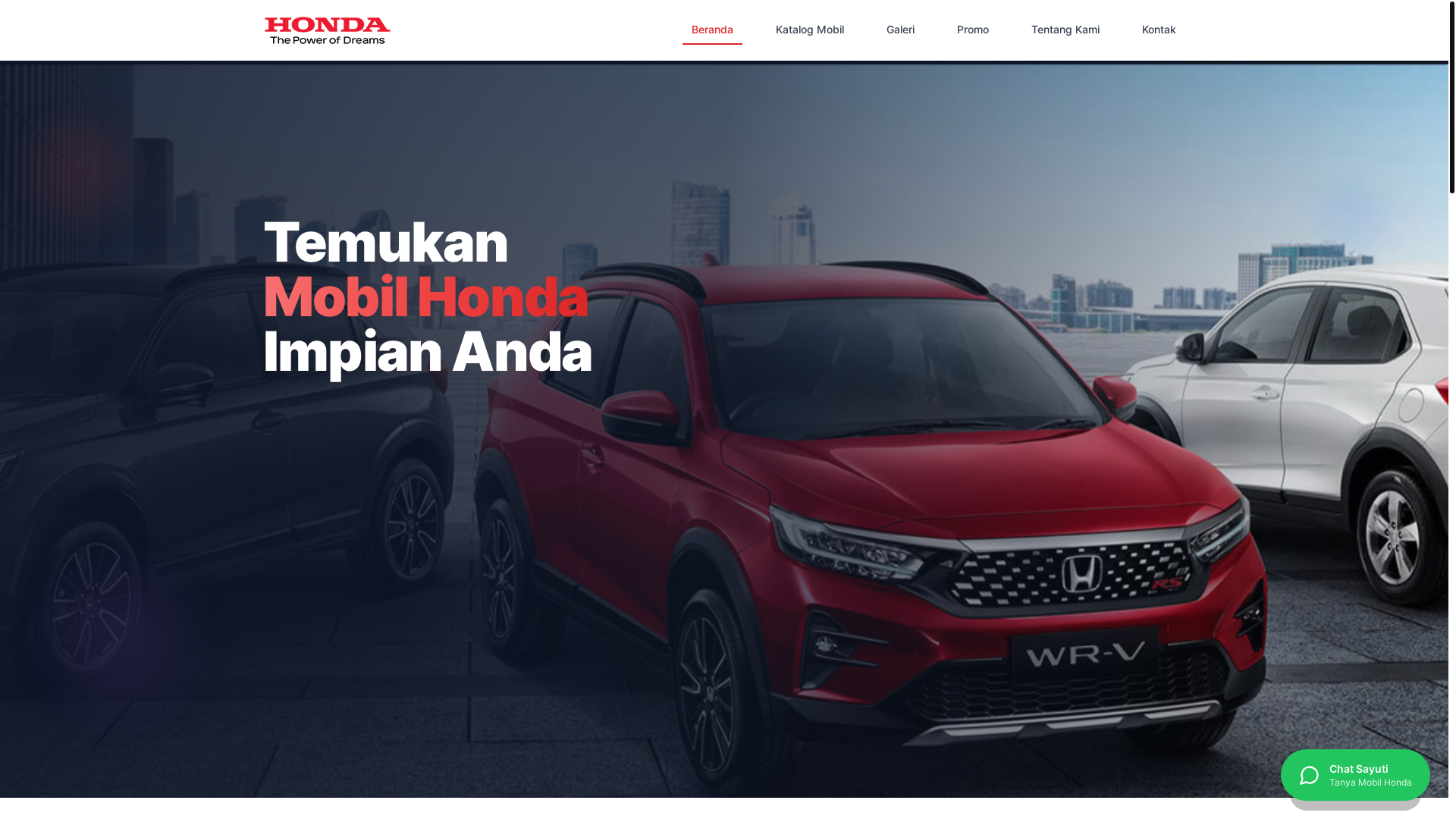 website screenshot of https://hondaroyal.pages.dev/