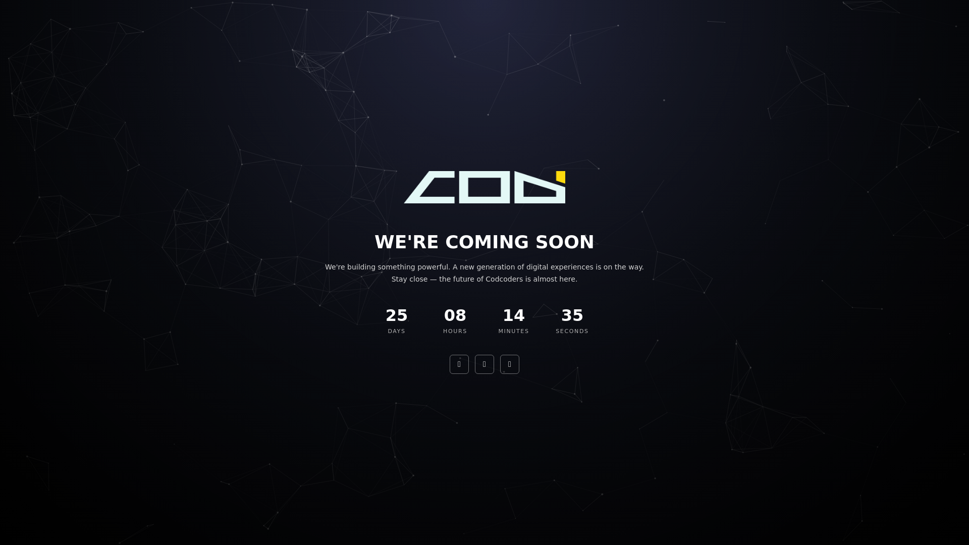 website screenshot of https://codcoders.com/