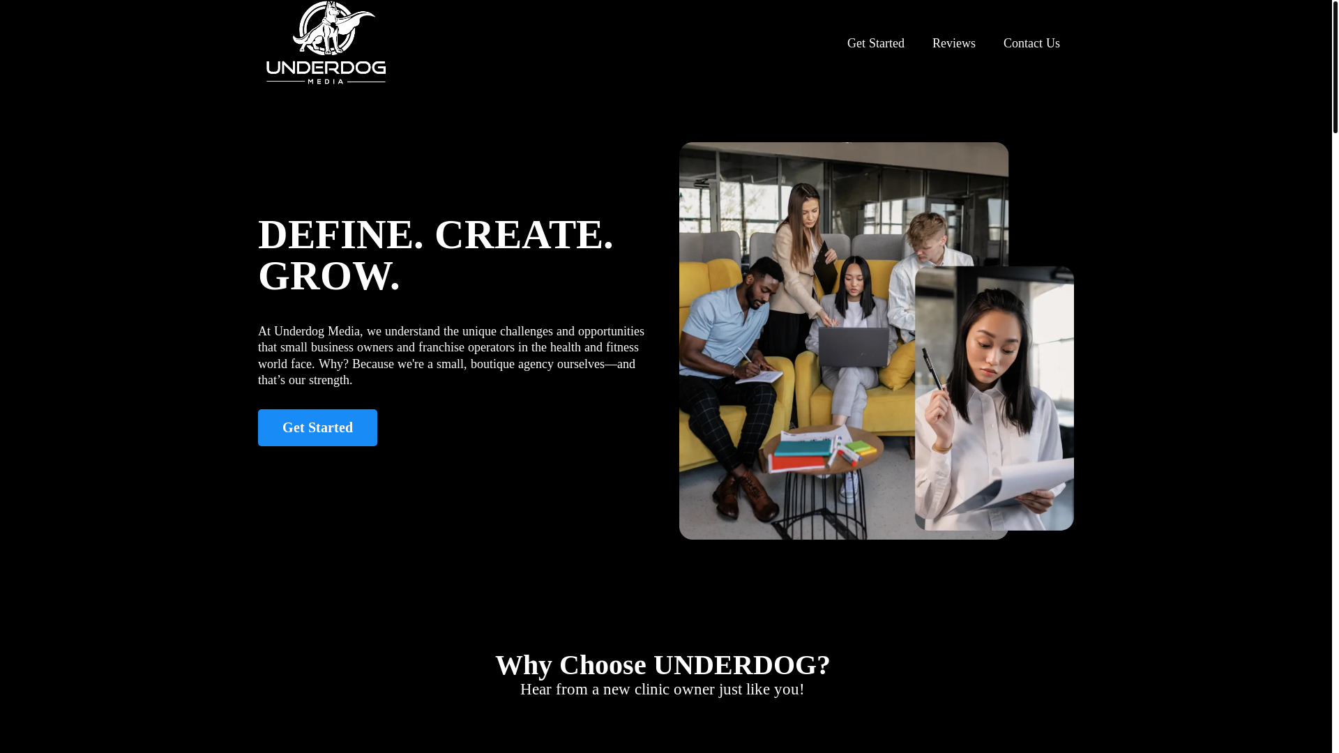 website screenshot of https://betaunderdog.com/