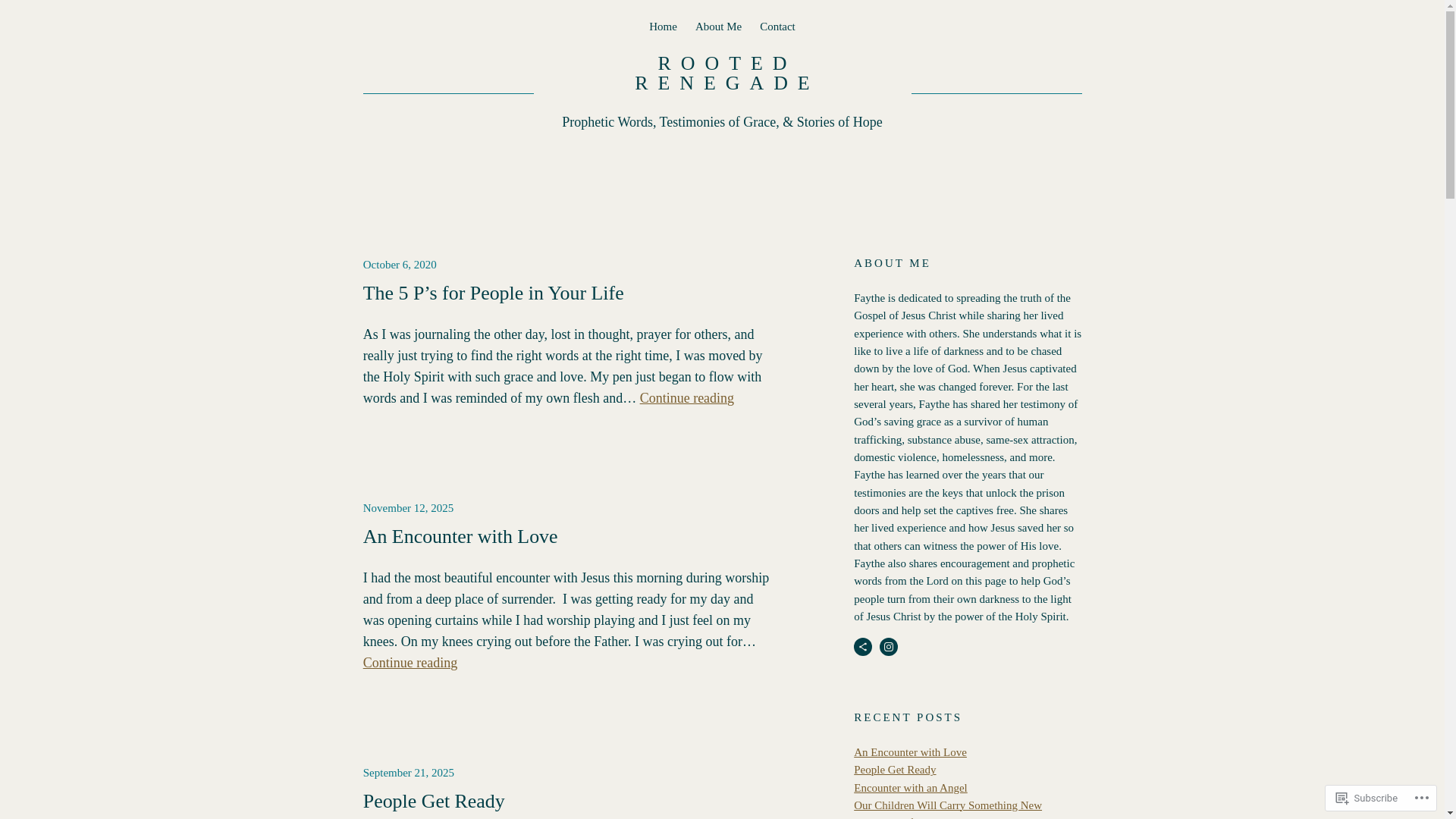 website screenshot of https://rootedrenegade.blog/