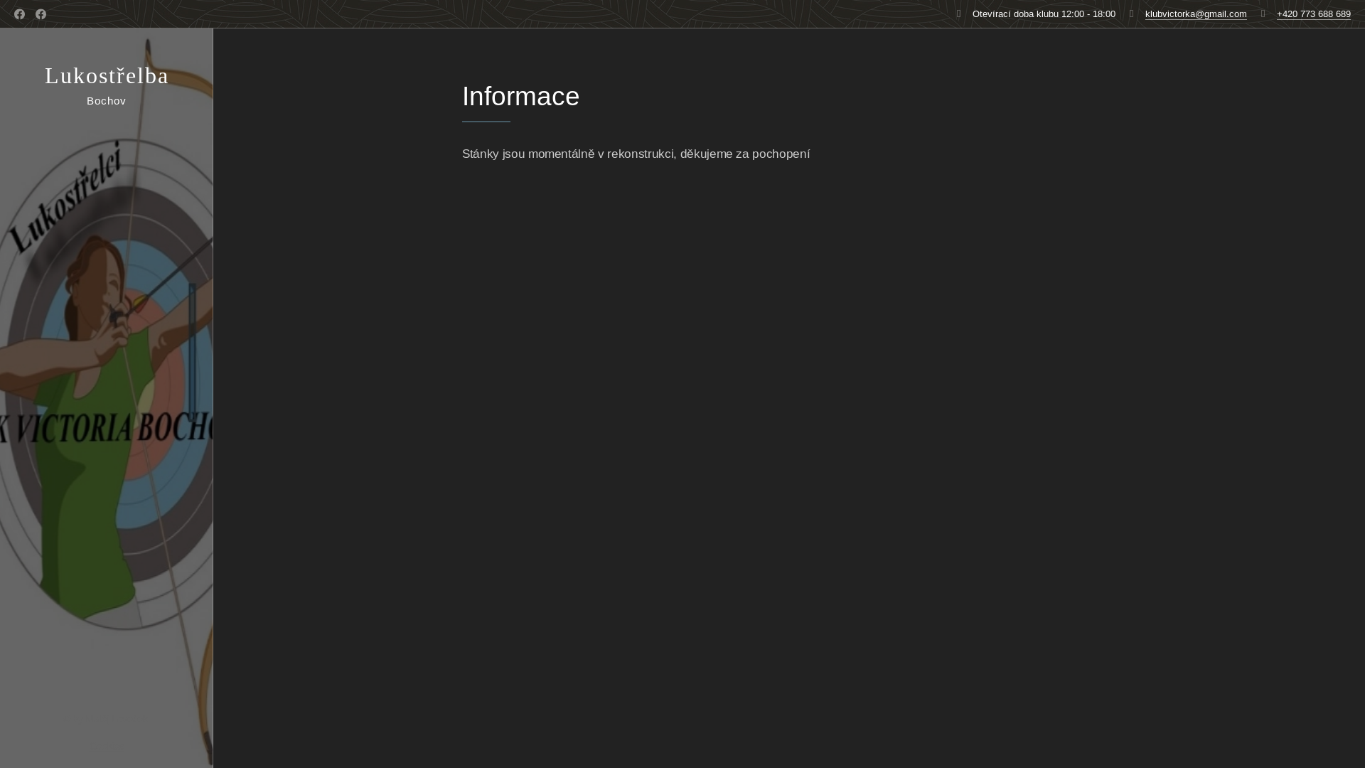 website screenshot of https://klubvictorka.cz/