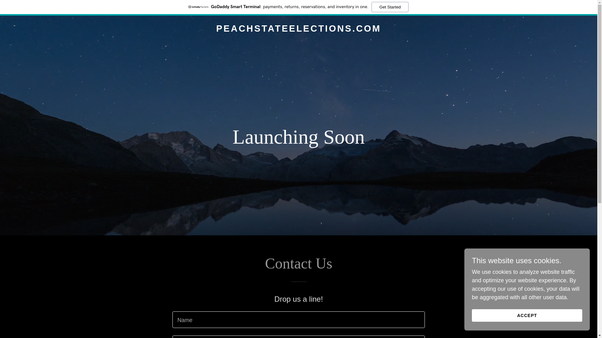 website screenshot of https://peachstateelections.com/