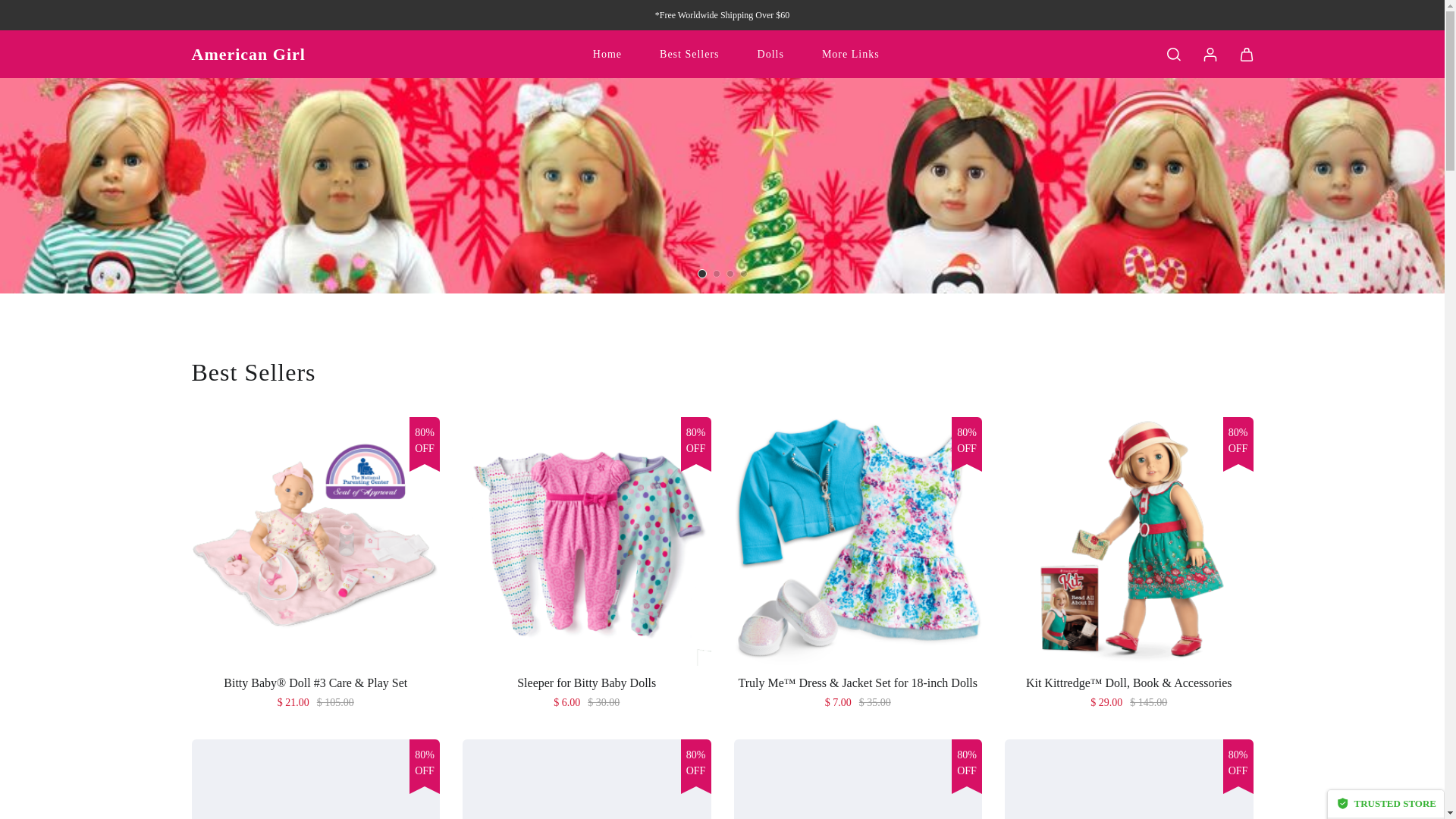 website screenshot of http://www.americangirlsale.shop/