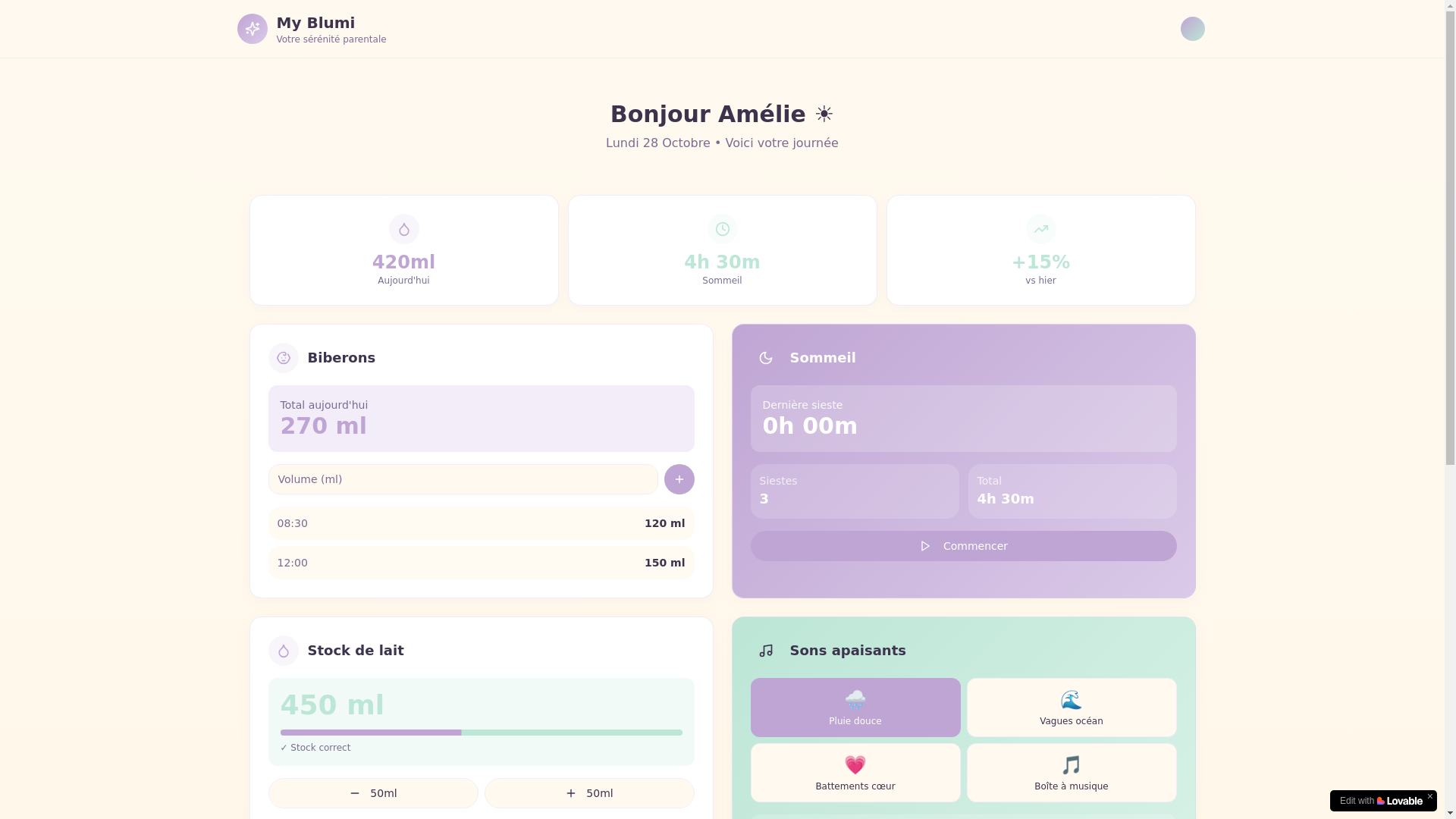 website screenshot of https://myblumi.app/