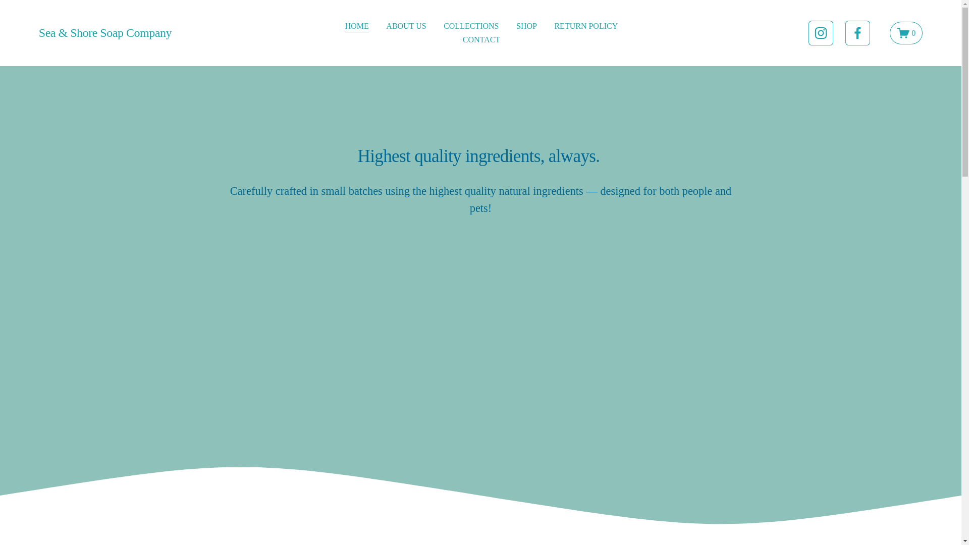 website screenshot of https://seashoresoapcompany.com/