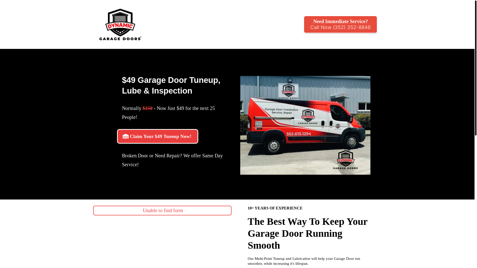 website screenshot of https://automaticdoorspecialists.repair/
