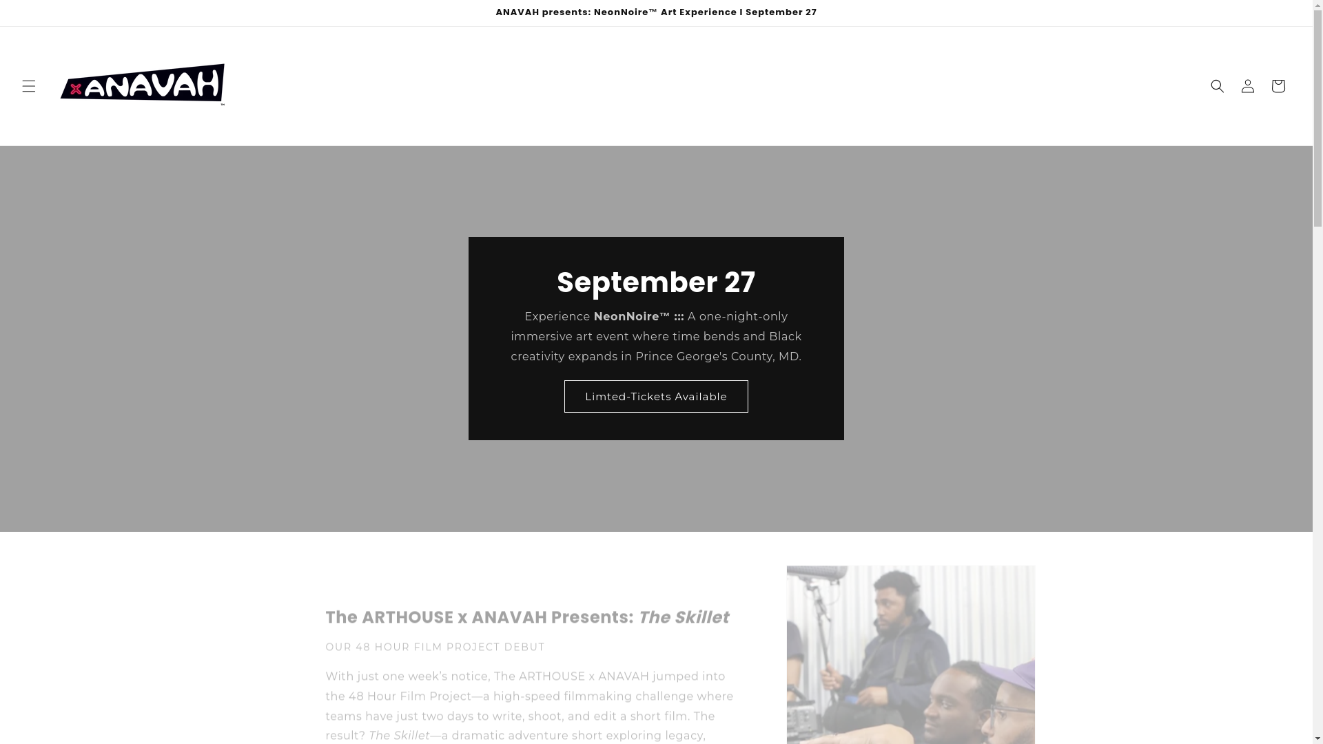 website screenshot of https://dmvartcollective.com/
