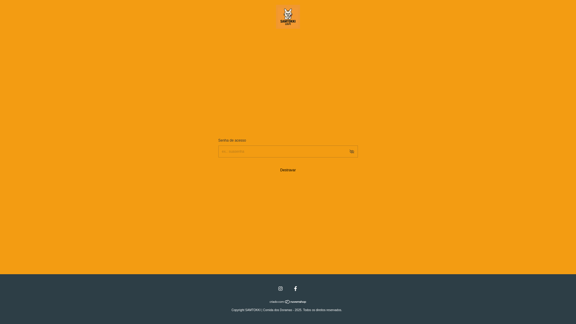 website screenshot of https://samtokki.com.br/