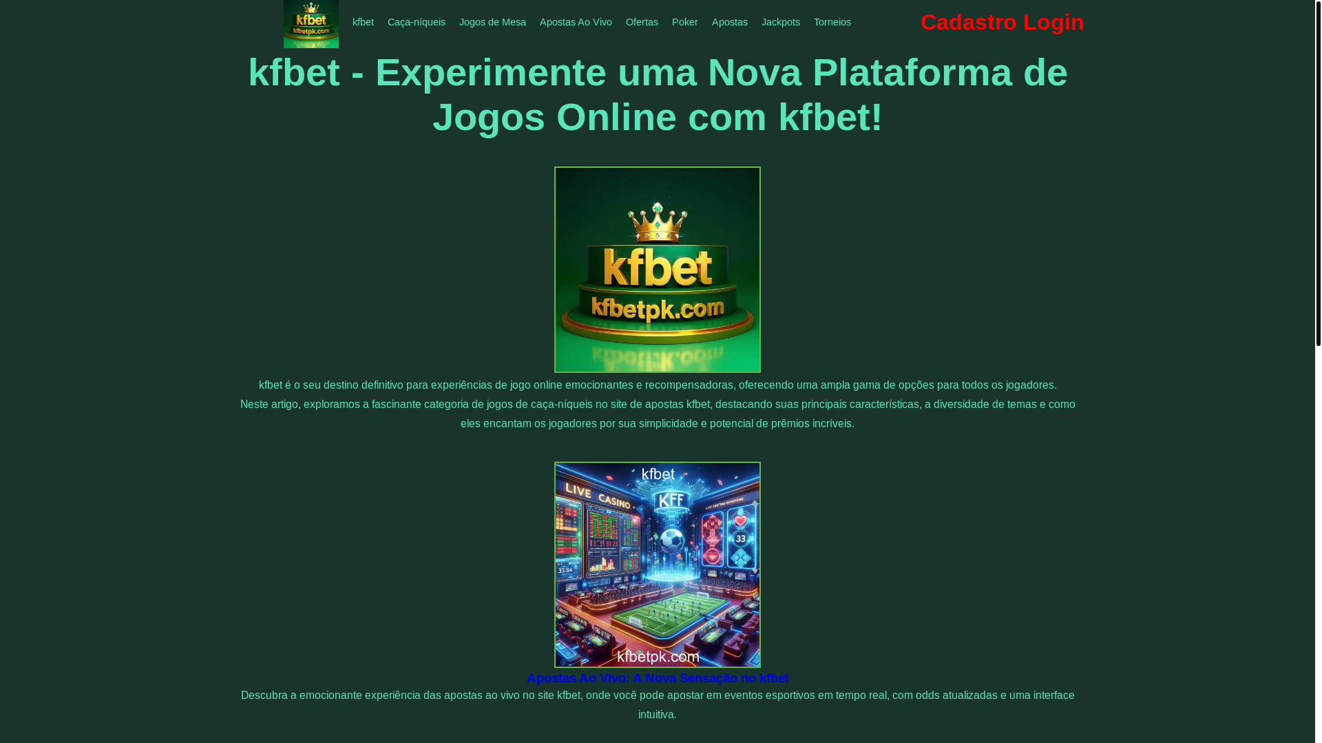 website screenshot of https://kfbetpk.com/