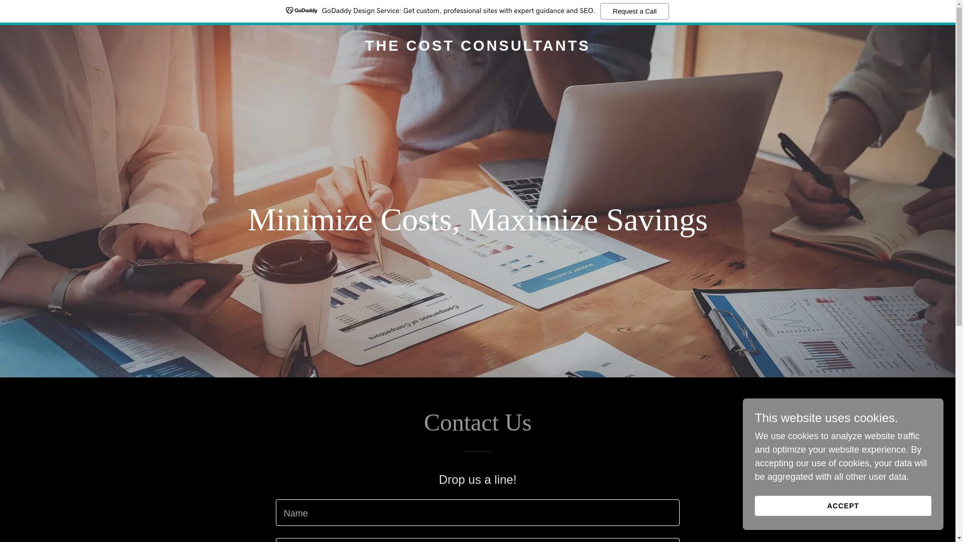 website screenshot of https://thecostconsultants.com/
