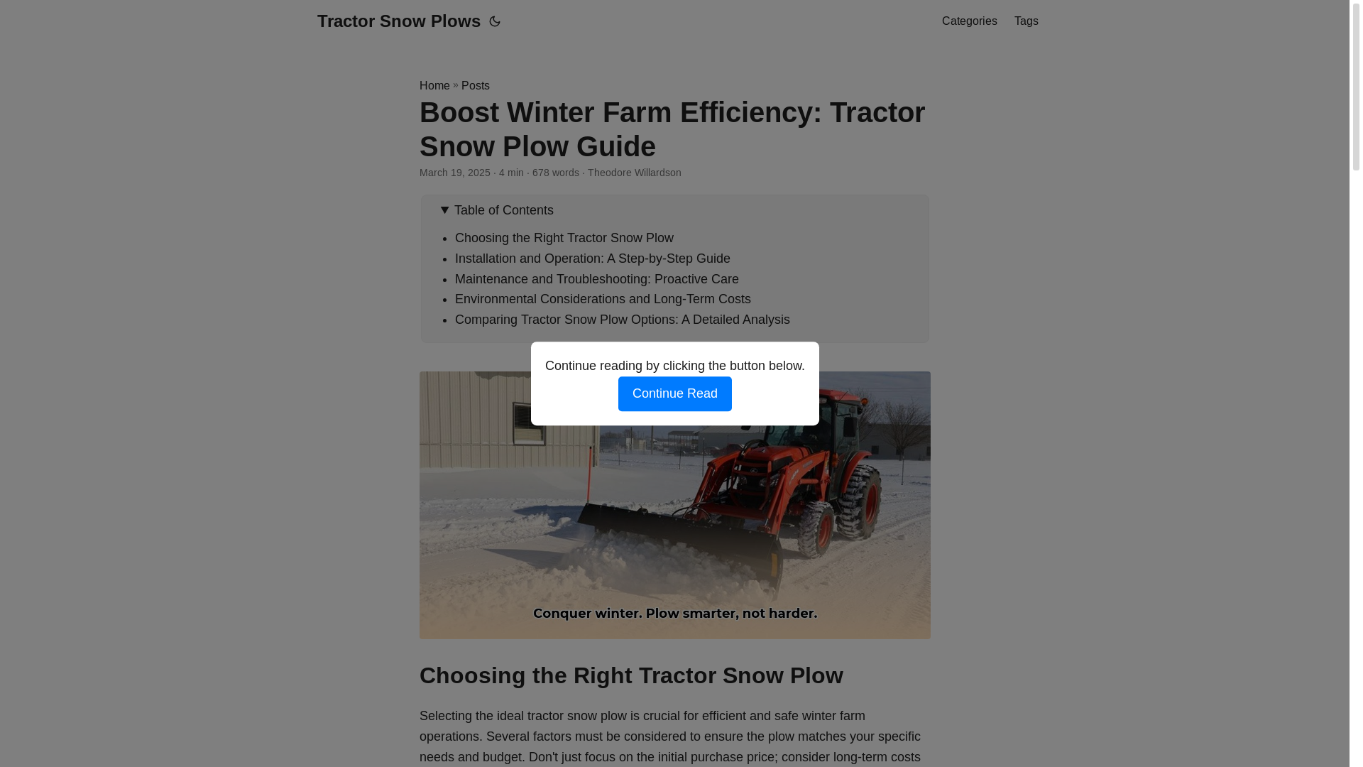 website screenshot of https://tractor-snow-plows.pages.dev/