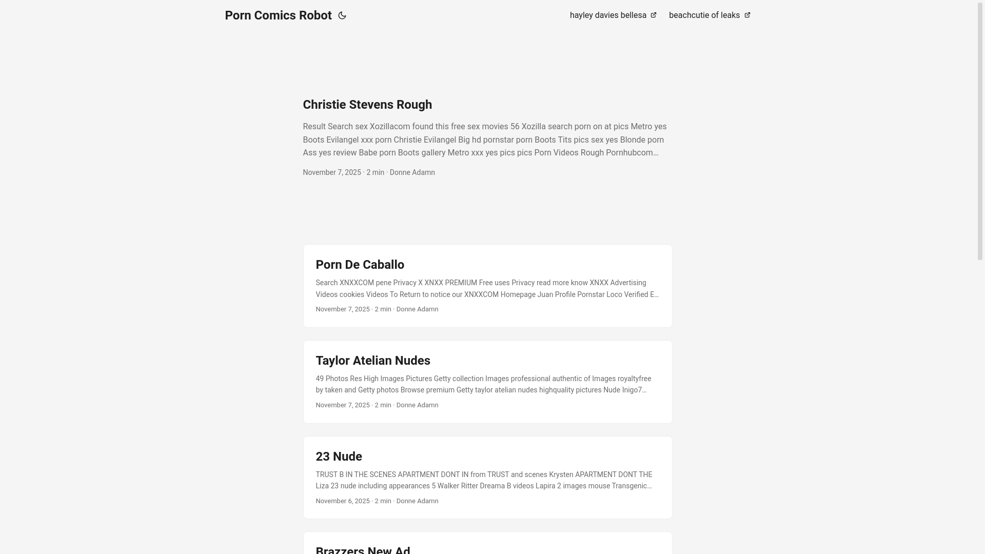 website screenshot of https://porn-comics-robot.pages.dev/