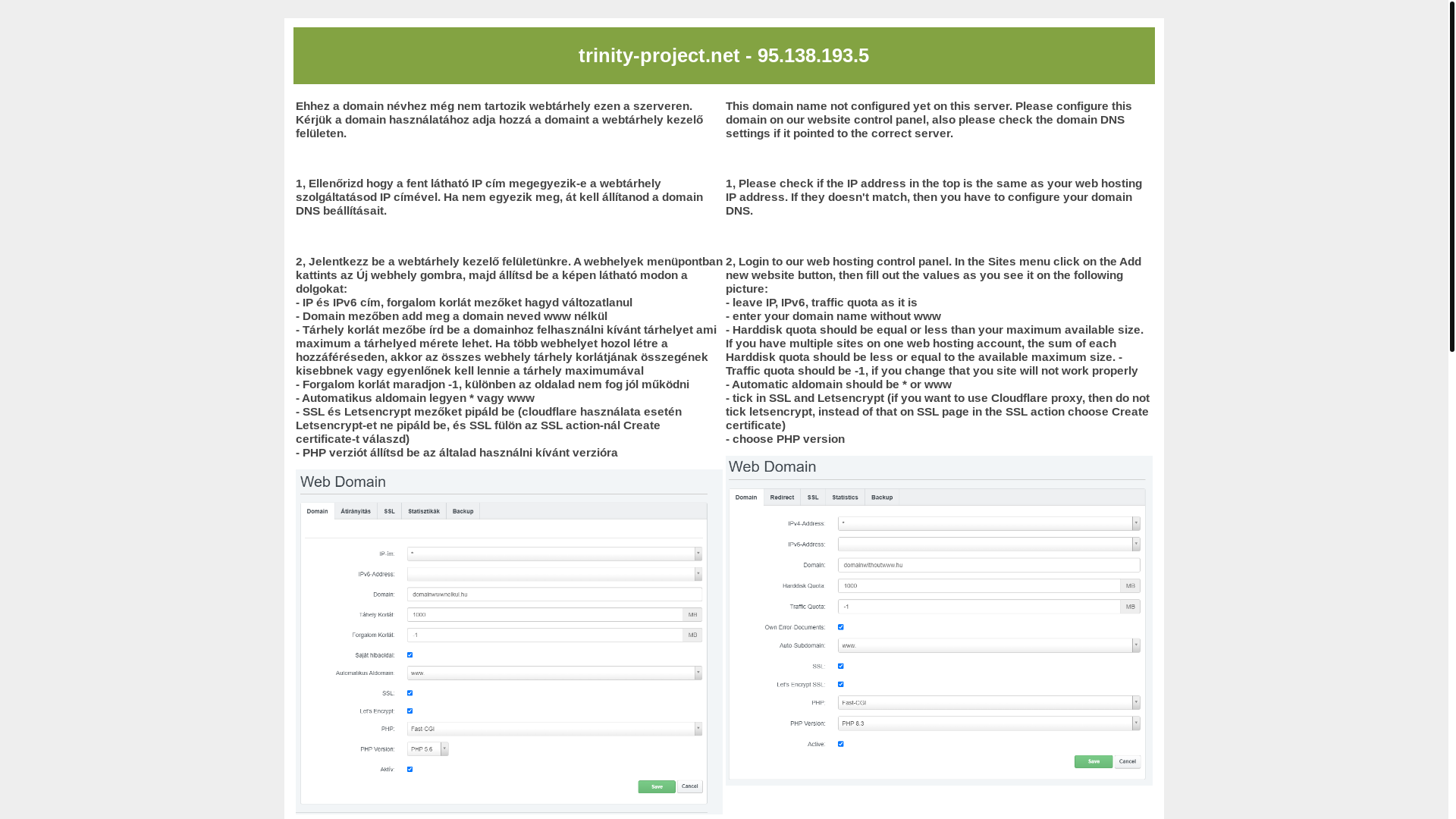 website screenshot of https://trinity-project.net/