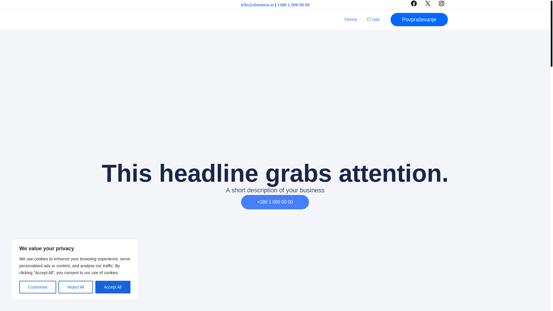 website screenshot of https://mizarstvomaribor.si/