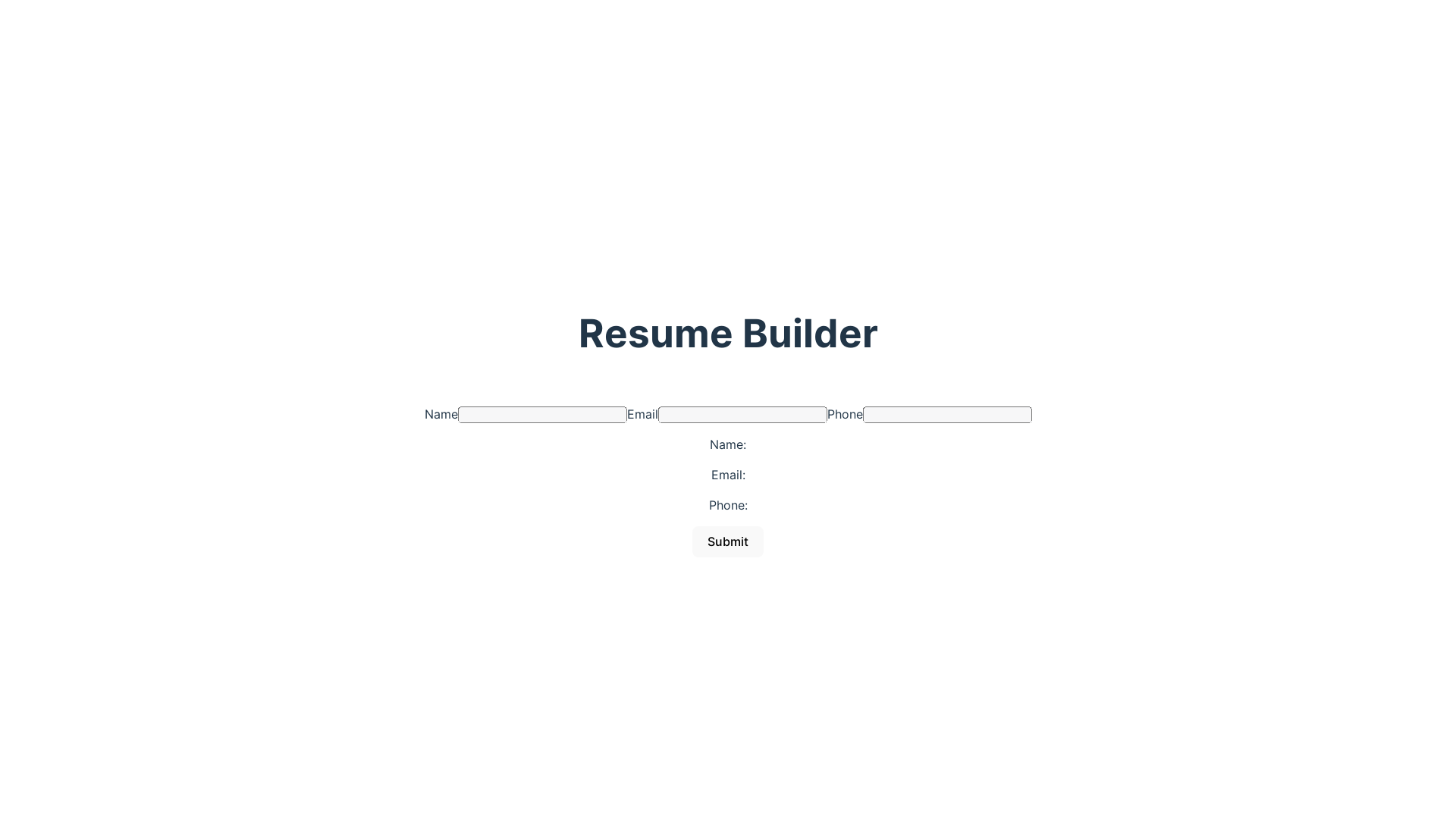website screenshot of https://resume-cv-builder.pages.dev/