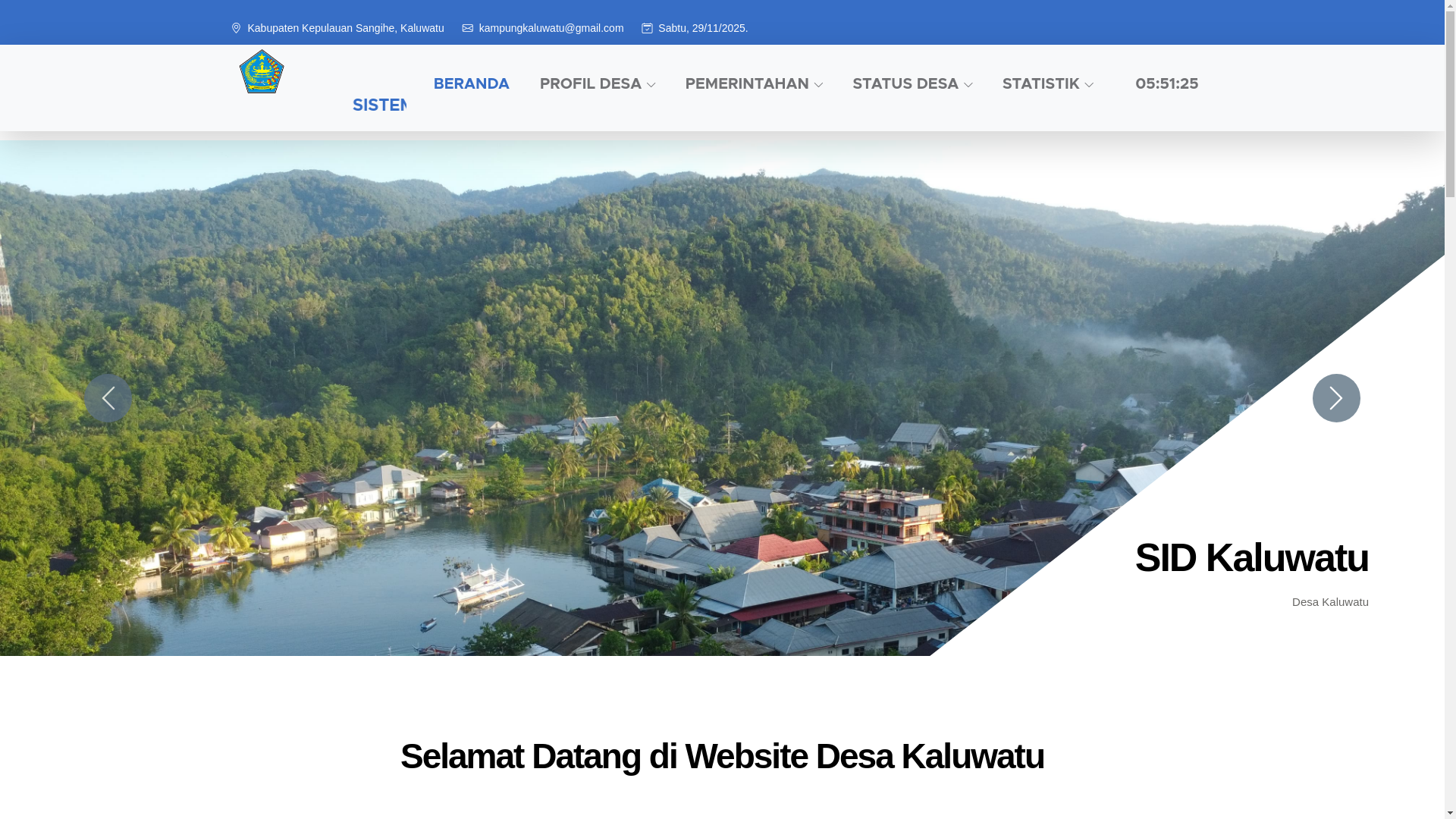 website screenshot of https://kampungkaluwatu.com/