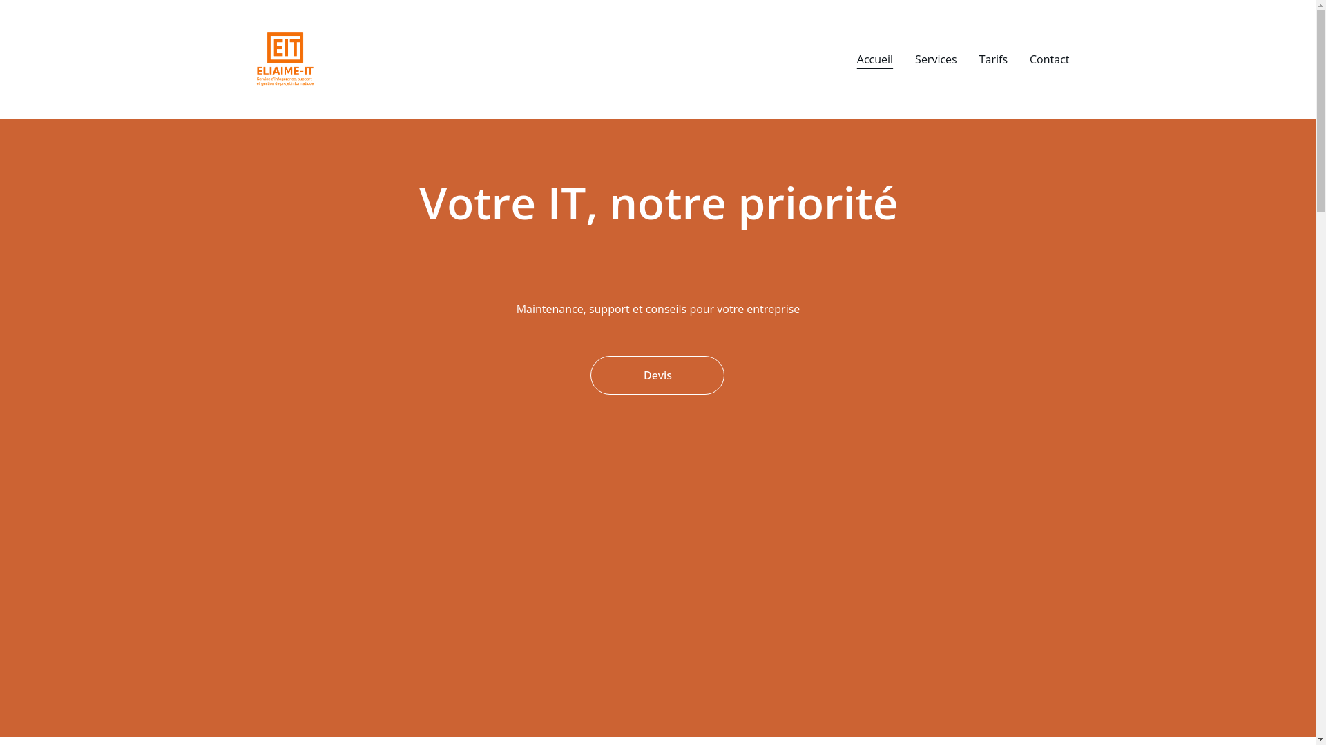 website screenshot of https://eliame-it.com/