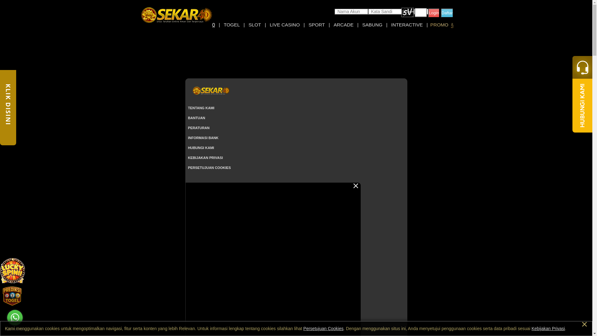 website screenshot of https://sekar4dia.site/