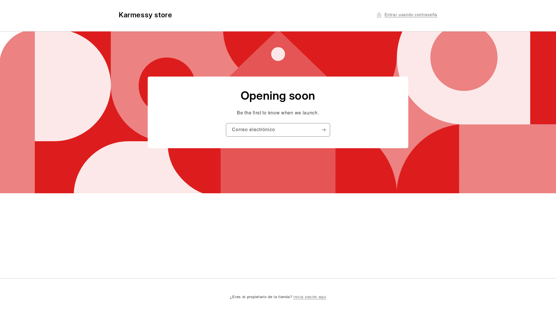 website screenshot of https://karmessystore.com/
