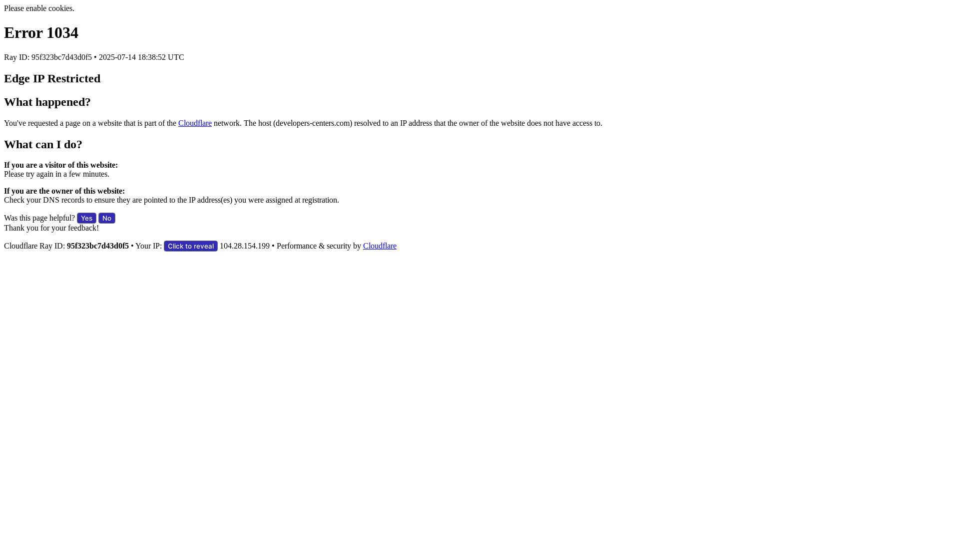 website screenshot of https://developers-centers.com/